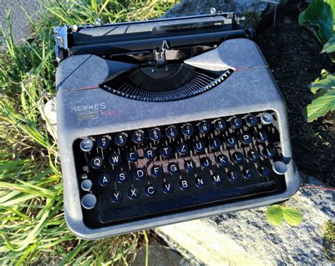 Typewriter Day 2011, California style, with a 1943 Hermes Baby